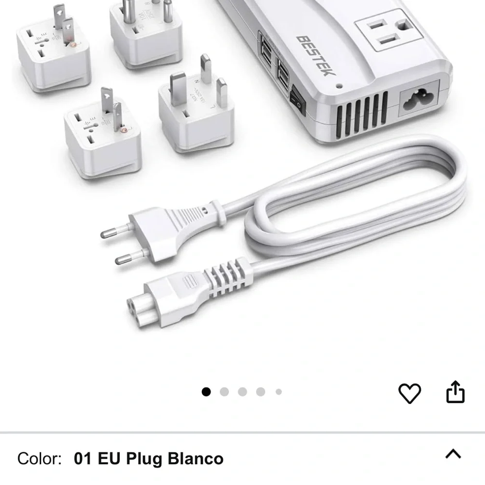 BESTEK Power Converter with Plug Adapters